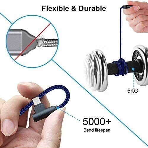 3 PACK 6ft Fast Charger Charging Cables For iPhone 14 13 12 11 X XR Plus Pro Max