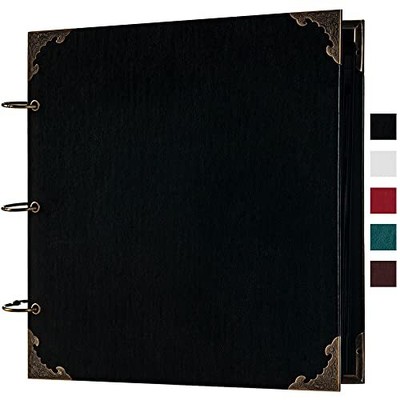 12 x 12 Inch Large Leather Hardcover 80 Pages DIY Scrapbook Photo Album Blank...