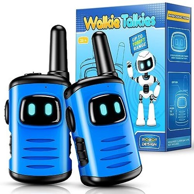 Toys For Boys: Comedyfun Mini Robots Walkies Talkies 2 Blue