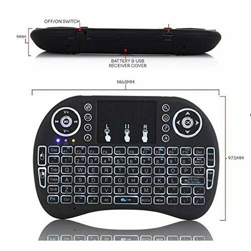✔ Mini Keyboard i8 2.4G Air Mouse Wireless Keyboard with Touchpad, Rechargeable