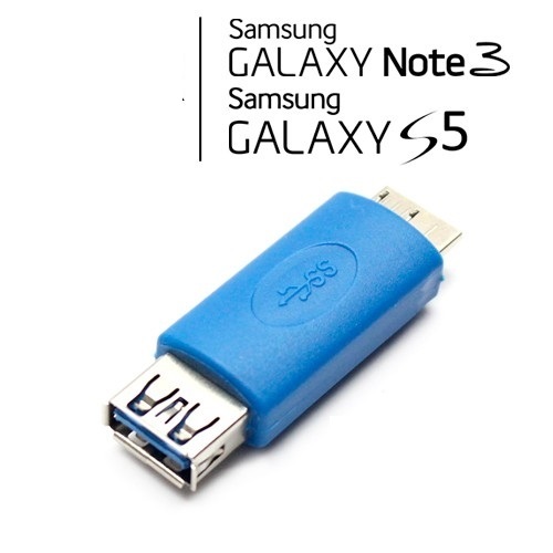 Adattatore Spinotto OTG USB 3.0 Per Samsung Galaxy Note 3 Galaxy S5 hsb