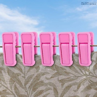 20Pcs Baby Hangers Clips - Hanger Clips for Kids Hangers Plastic with Clips -