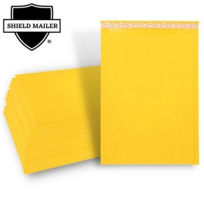 #DVD 7.25 x 9.75 Kraft Bubble Mailers Padded Shipping Envelopes 100 Pieces