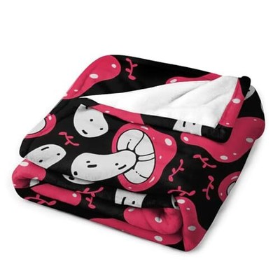 Red Mushroom Blanket Cute Mushroom Throw Blanket Mushroom Gifts for Girls Kid...