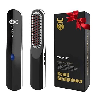 Beard Straightener, Beard Straightening Comb with Cordless/Mini Sized/Auto