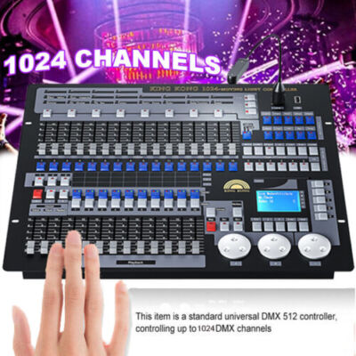 DMX Console 1024 DMX Stage DJ Light Controller Lighting LCD Display DJ Equipment