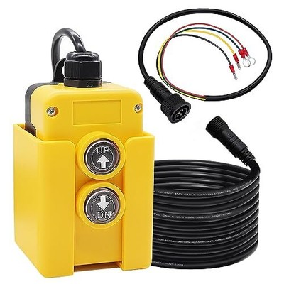 4 Wire Dump Trailer Remote Control Switch 12V DC Up Down Control Switch Doubl...