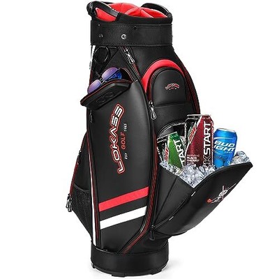 Golf Cart Stand Bag For Men With Individual Dividers Top Organizer,
