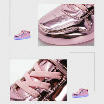 Kids LED Light Up Shoes Cool Boys Girls Luminous Flashing Trainers Sneakers Gift