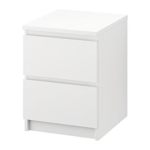 White IKEA 'MALM' bedside table in Islington, London Gumtree