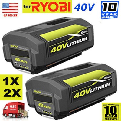 1-2Pack For Ryobi 40V 6Ah Li-ion Extended Capacity Battery OP40261 OP4026 OP4015