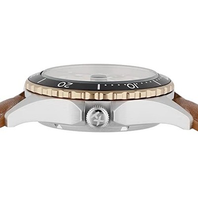 Pre-owned Timex [] Watch Navy Xl Tan Dial Automatic Winding 41mm Tw2v41500 Men's Brown