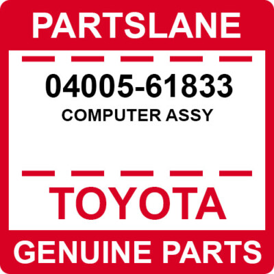 04005-61833 Toyota OEM Genuine COMPUTER ASSY
