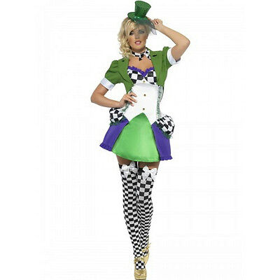 Smiffy's Women's Mad Hatter Fever Miss Hatter Costume Size Small 6-8