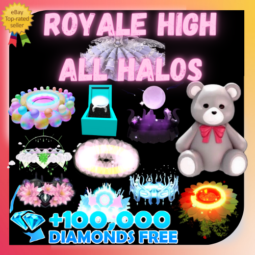 ROYALE HIGH - HALO & ACCESSORIES & SET &  DIAMONDS - RH |(RESTOCKED)| 