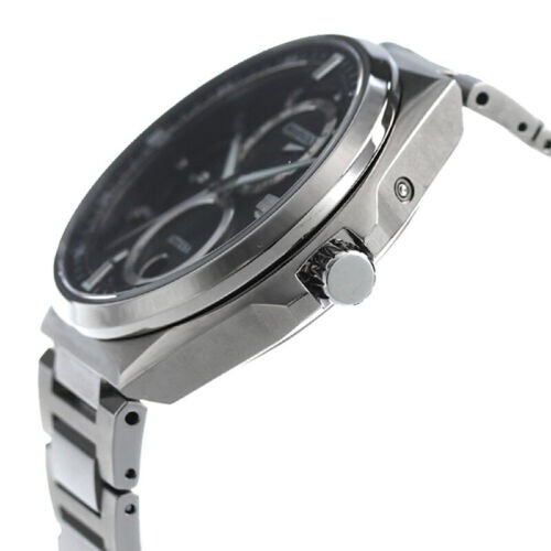 Pre-owned Citizen Attesa Bu0060-68e Eco-drive Triple Calendar Moon Data Titanium Men W .jp