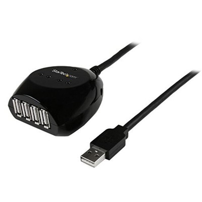 Startech.com 15m Usb 2.0 Active Cable With 4 Port Hub - Usb - External - 4 Usb