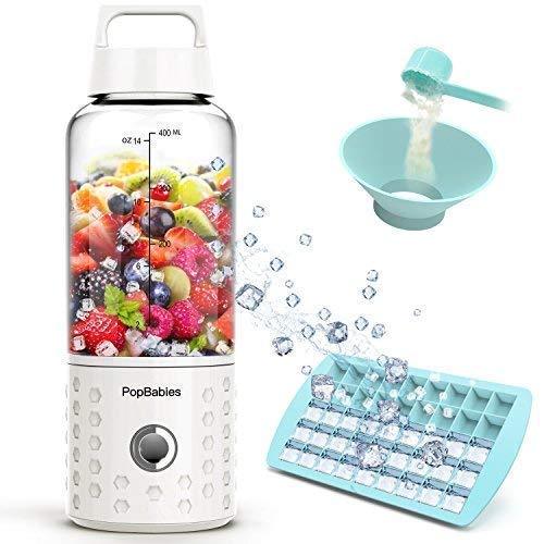 Popbabies P1001W Portable Blender, Small, White
