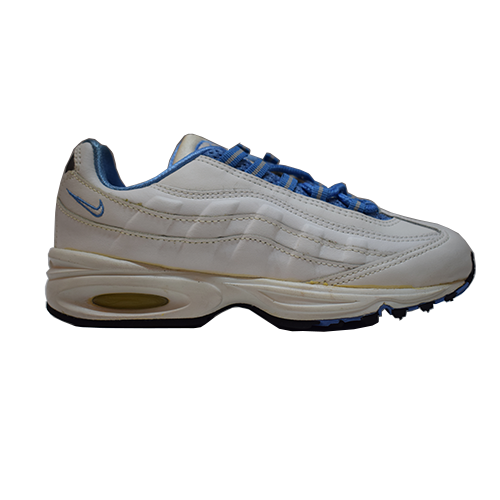 NIKE AIR MAX 95 LEATHER PS WHITE BLUE TODDLER SIZE 12C 609067
