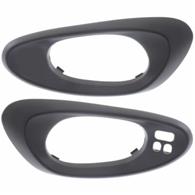 New Black Interior Door Handle Bezel Set For 2002-2009 Chevrolet Trailblazer