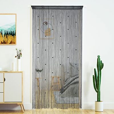 YaoYue Beaded Curtain Door String Curtains for Doorway Tassels Beads Hanging