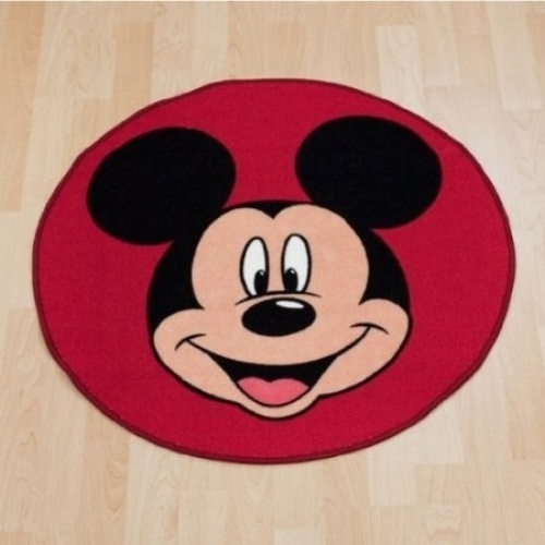 Character World Disney Mickey Mouse Head Shaped Rug. Shipping Included