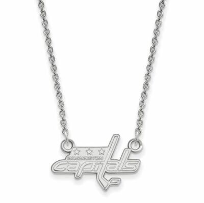 SS NHL Washington Capitals Small Pendant 18 in Necklace