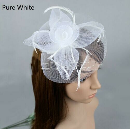 Bridal Headband Hat Weddings Fascinator Ladies Day Race Royal Ascot 5 Colors New