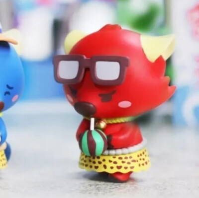 POP MART x OKluna Lil' Foxes' Summer Series AKA   Vinyl Fox w/Drink Figure NEW