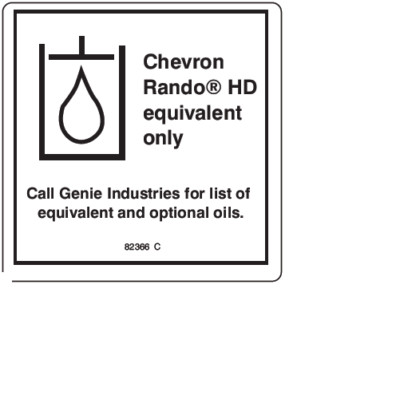 FOR GENIE GR-12 DECAL, CHEVRON - (RANDO HD) 82366