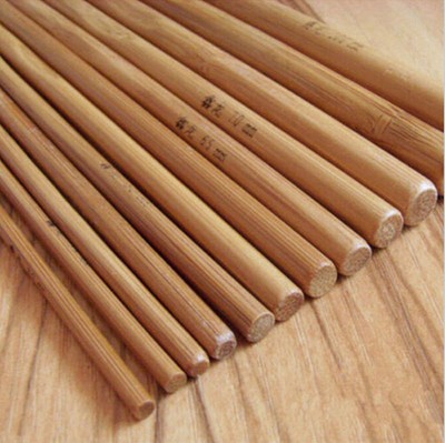 12 Pcs Crochet Hook Craft Bamboo Wood Knitting Needle Weave High Quality Set New