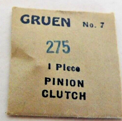GRUEN 275 PART # 7 PINION CLUTCH.  NEW OLD STOCK