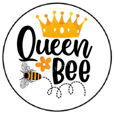 QUEEN BEE ENVELOPE SEALS LABELS STICKERS PARTY FAVORS