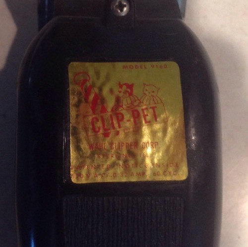 Vintage Wahl Dog Cat Clipper Clip Pet Electric Model 9160