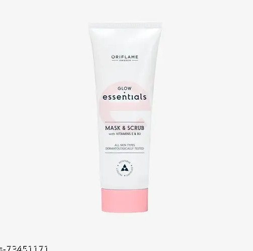 Masque Et Gommage Oriflame Essentials Glow Essentials Aux Vitamines E Et B3 7...