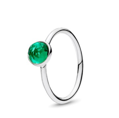 Pandora may deals droplet birthstone ring