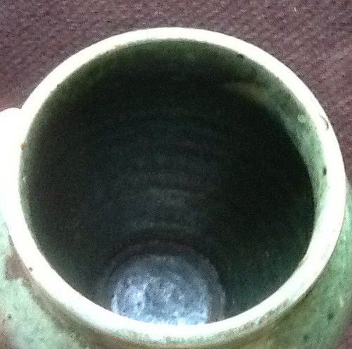 Frog Skin Glazed Hand Turned Studio Pot / Vase North Carolina? Unmarked Unknown