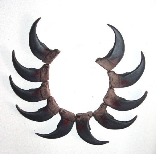 LARGE Imitation Grizzly Bear Claws 3" Polyresin Undrilled New