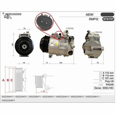 Klimakompressor für Mercedes R172 (SLK) günstig kaufen