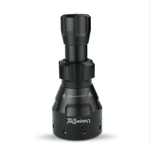 UniqueFire 1504 Zoomable Green Light LED Hunting Flashlight for Coyote Hog