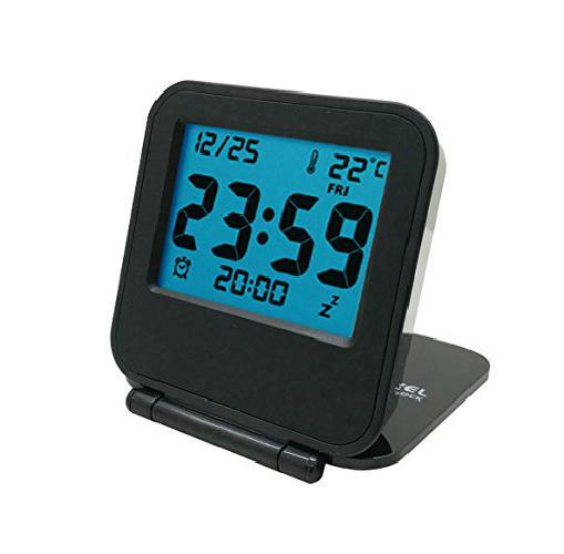 S,battery Operated Travel Clock With Alar