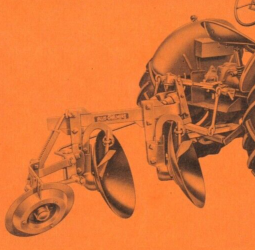 Allis Chalmers WD Disc Plow Mounted Owner's Instructions Manual Repair Parts
