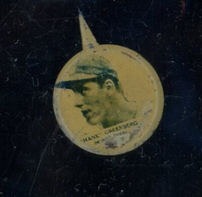 1938 Our National Game Baseball Pins Hank Greenberg Tigers LOOK!