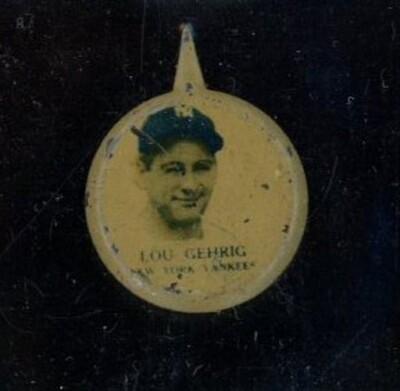 1938 Our National Game Baseball Pins Lou Gehrig Yankees LOOK!