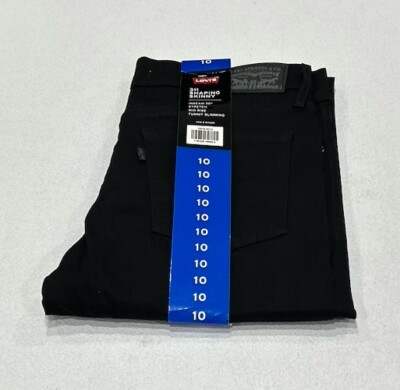 Levi's 311 Women's Shaping Skinny Mid-Rise Tummy Slimming Jeans, Black, 30X30