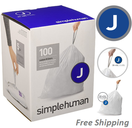 Simplehuman J Bags 100 Garbagecan