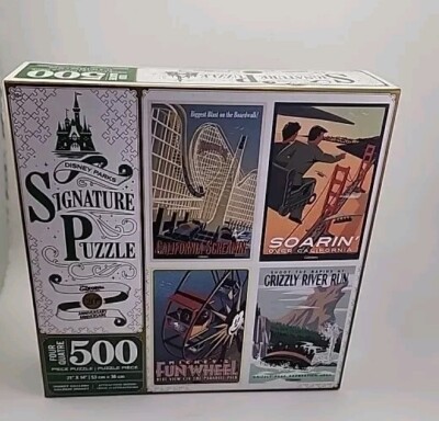 New Disney California Adventure 20th Anniversary Signature Puzzle Four 500 pc