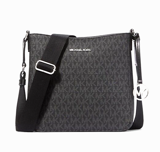 Michael Kors ショルダーバッグ JET SET ITEM 35S1STTC9B-BLACK Jet Set Large Metallic Logo Jacquard Crossbody Bag | Michael