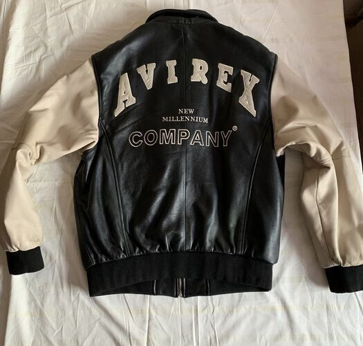 AVIREX leather jacket, vintage New Millennium Y2K 90s hip AVIREX leather jacket, vintage New Millennium Y2K 90s hip