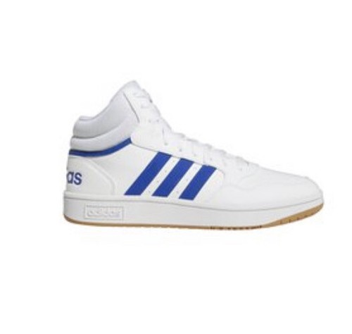 Men Adidas Hoops 3.0 Mid-Top Shoes Sneakers Color White